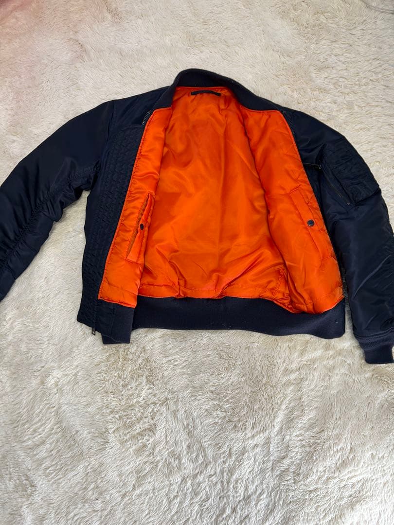 AVIREX MA-1 フライトジャケット ネイビー　Lサイズ