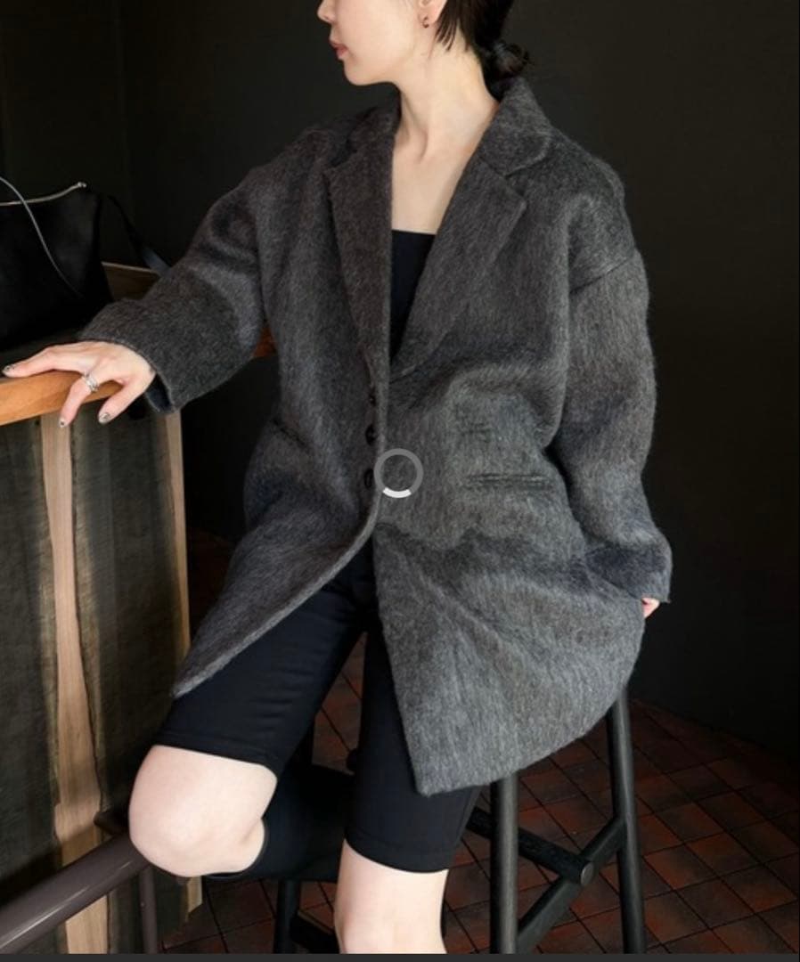 新品タグ付き セレクトモカ by son シャギールーズジャケットMOCA