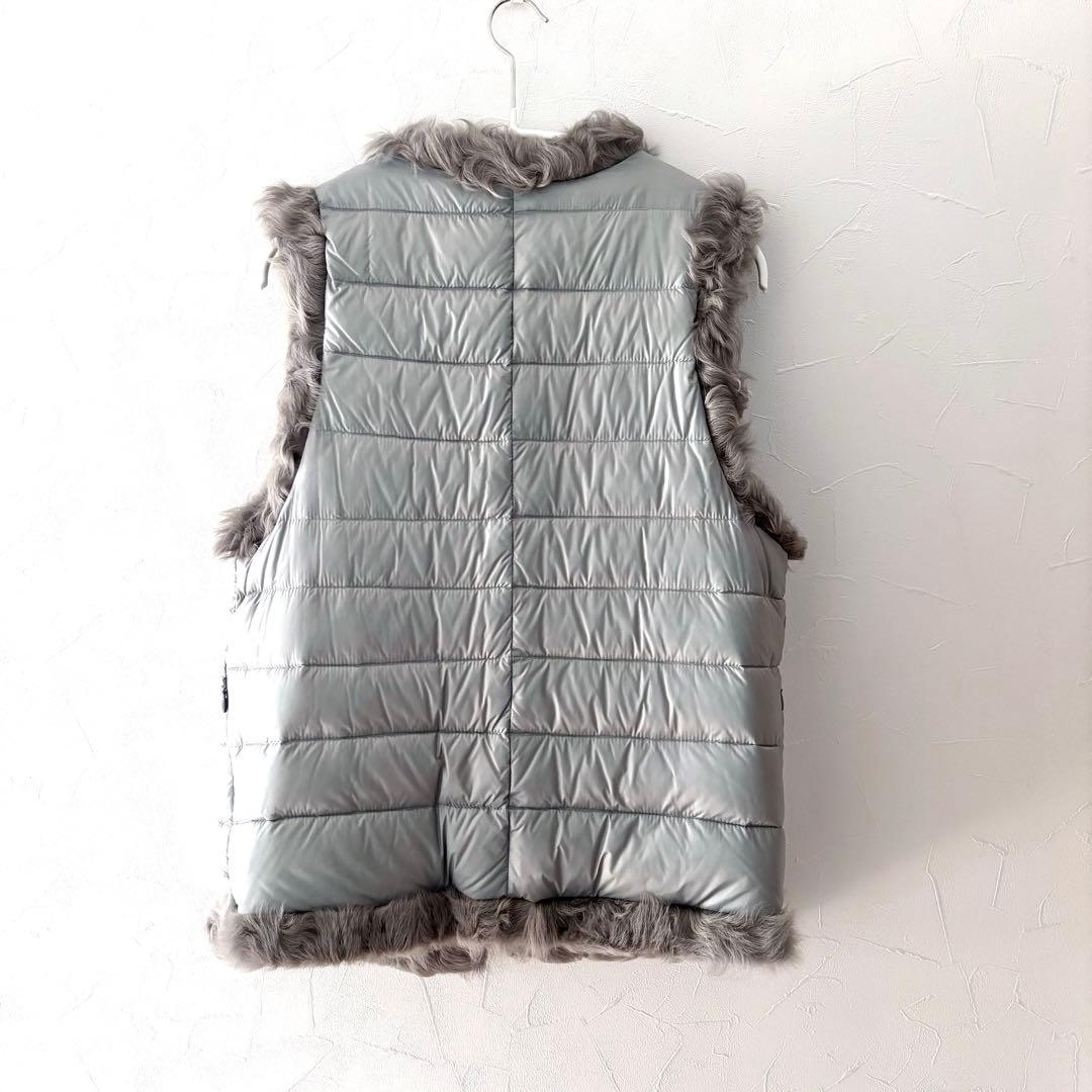 《未使用》 DAMAダーマコレクション リバーシブルダウンファーベスト ディノス