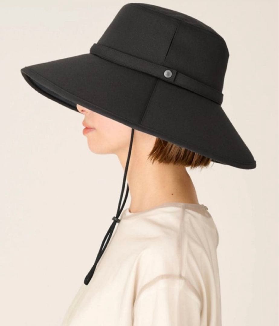 SUN BARRIER 100 ウィンドハット 黒 つば広 完全遮光