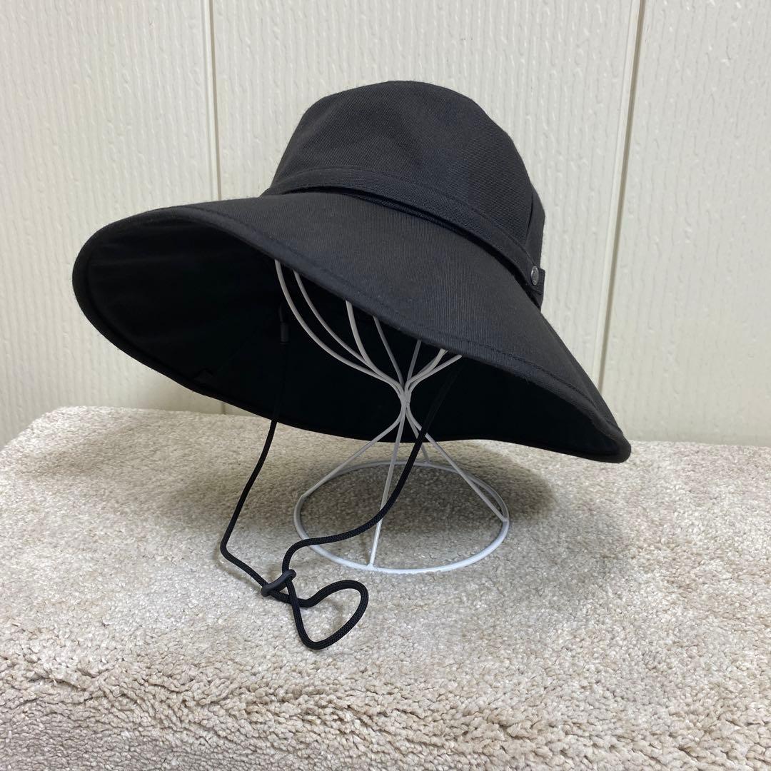 SUN BARRIER 100 ウィンドハット 黒 つば広 完全遮光