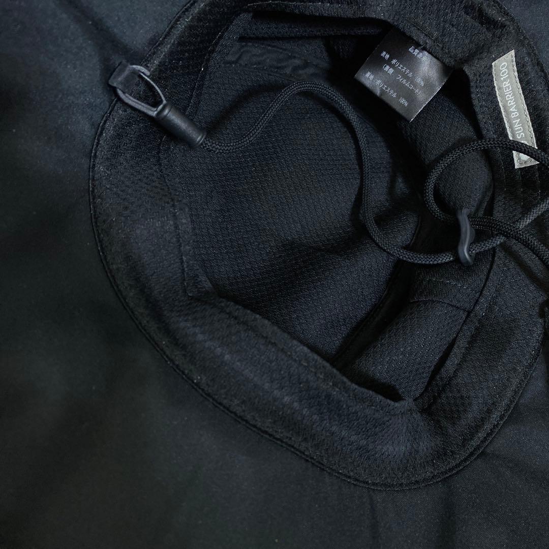 SUN BARRIER 100 ウィンドハット 黒 つば広 完全遮光