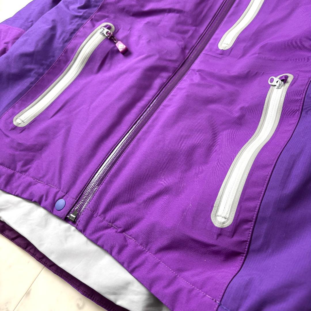 美品✨ モンベル パウダーライトパーカ M パープル スノボ スキー レディース