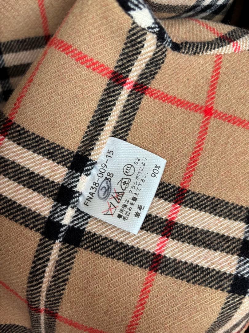 美品 希少 バーバリーズ ダブルフェイス カシミヤ混コート レッド