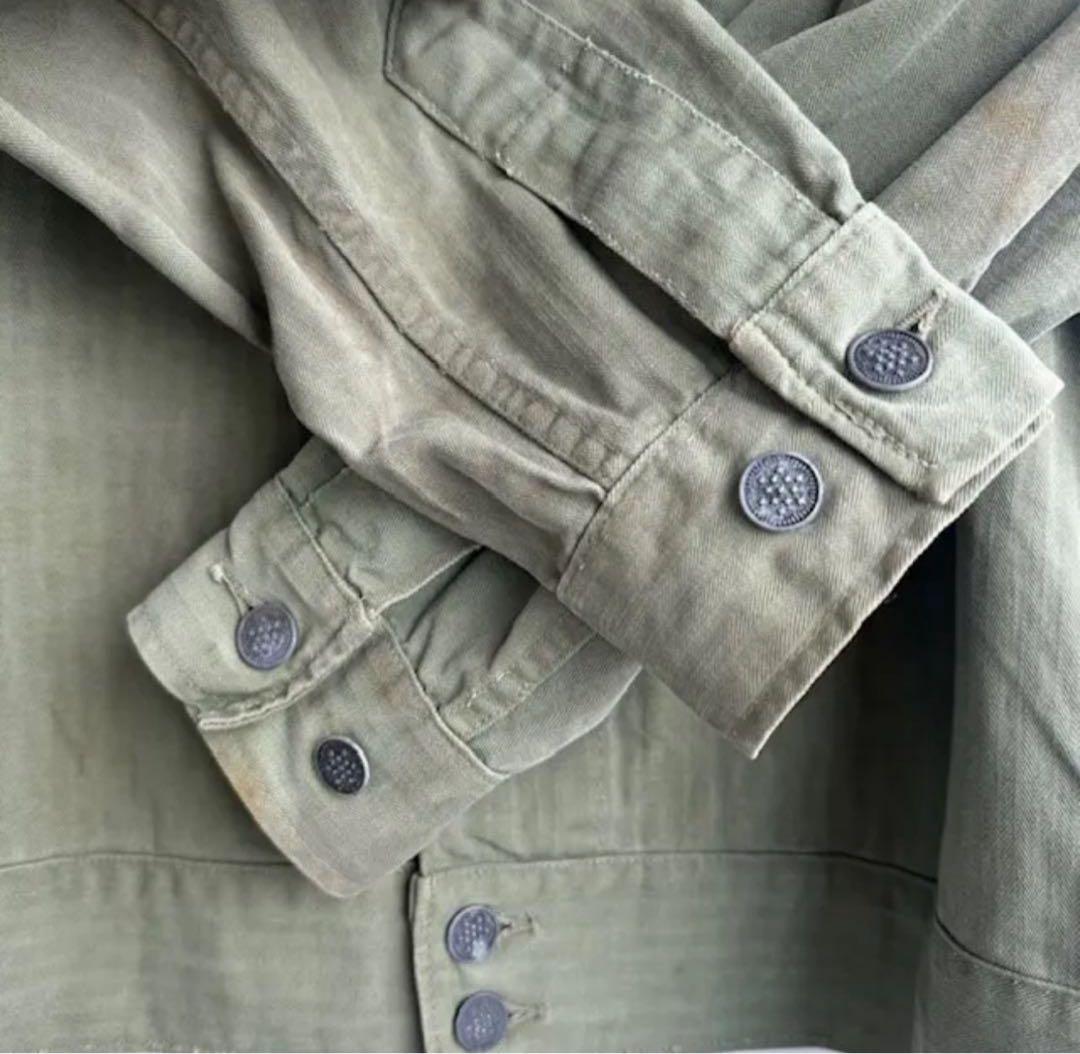 40s M-41 HBT ジャケット　米軍実物　USARMY M-43