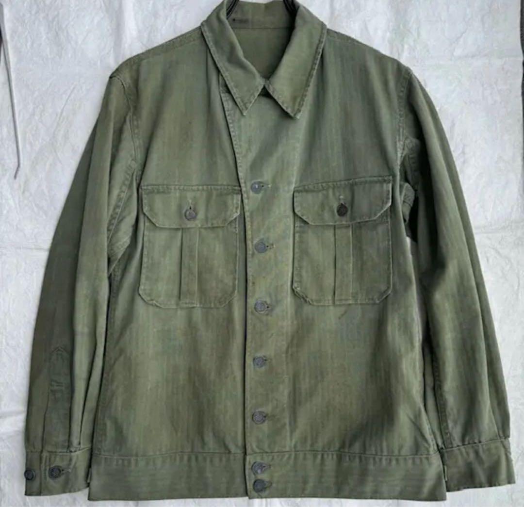 40s M-41 HBT ジャケット　米軍実物　USARMY M-43
