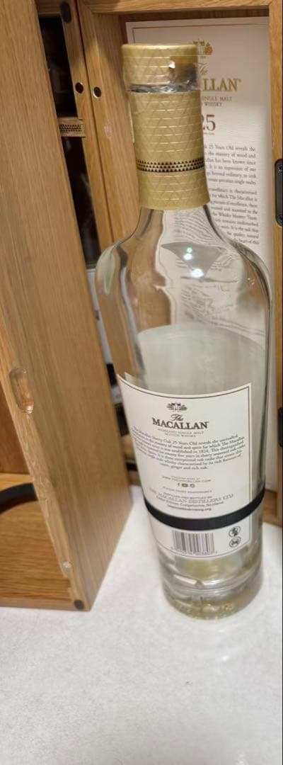 The Macallan25年 シングルモルトウイスキー 空き箱空き瓶6個専用