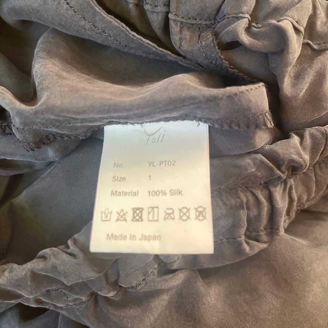 Yoli ヨリ　Silk pants　シルクパンツ　ブラック　サイズ1