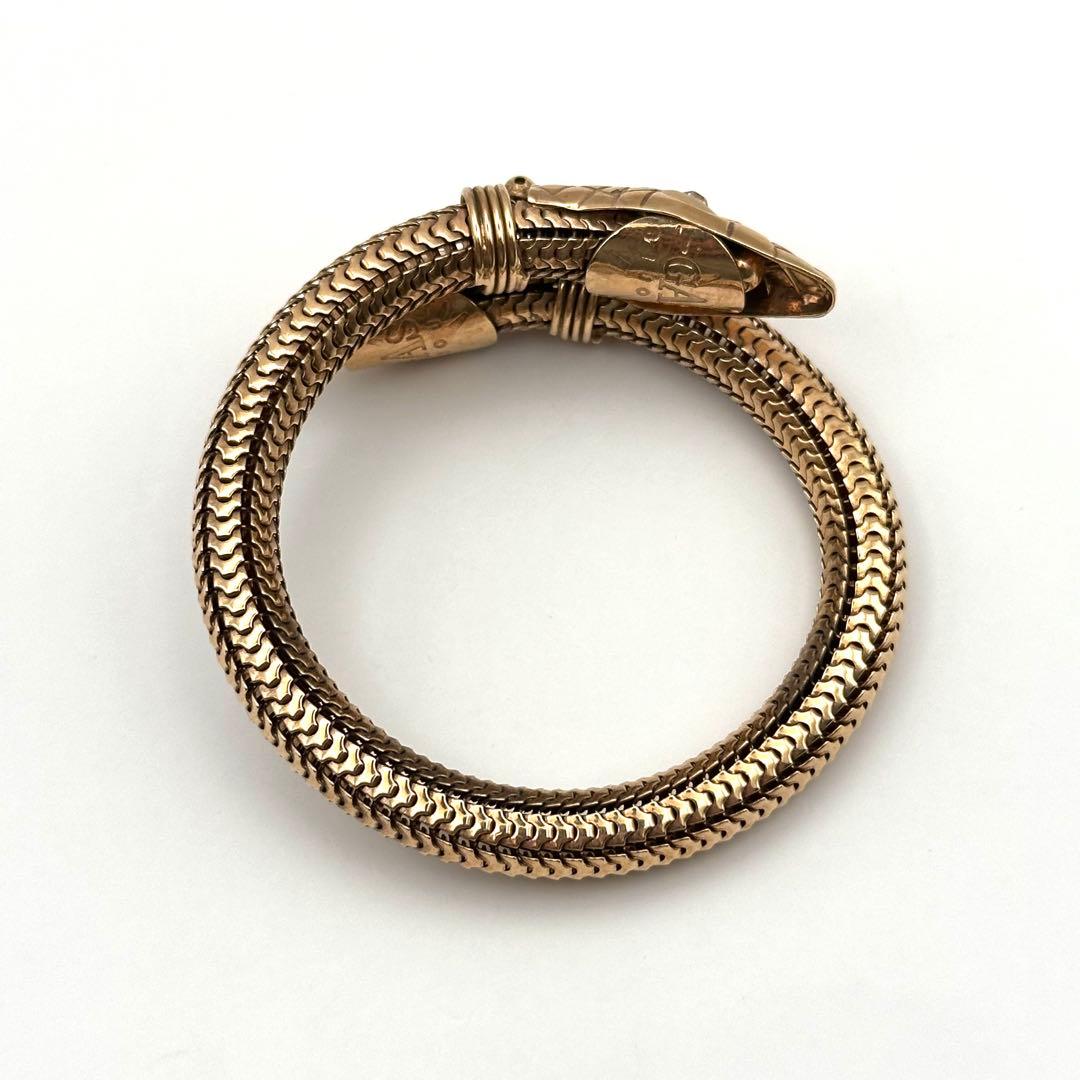 【希少】GAS BIJOUX ガスビジュー バングル スネーク 蛇 ゴールド