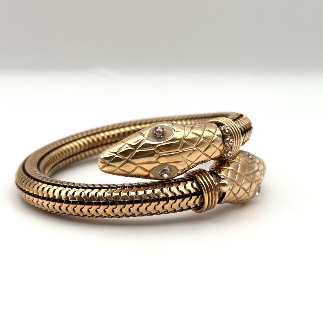 【希少】GAS BIJOUX ガスビジュー バングル スネーク 蛇 ゴールド