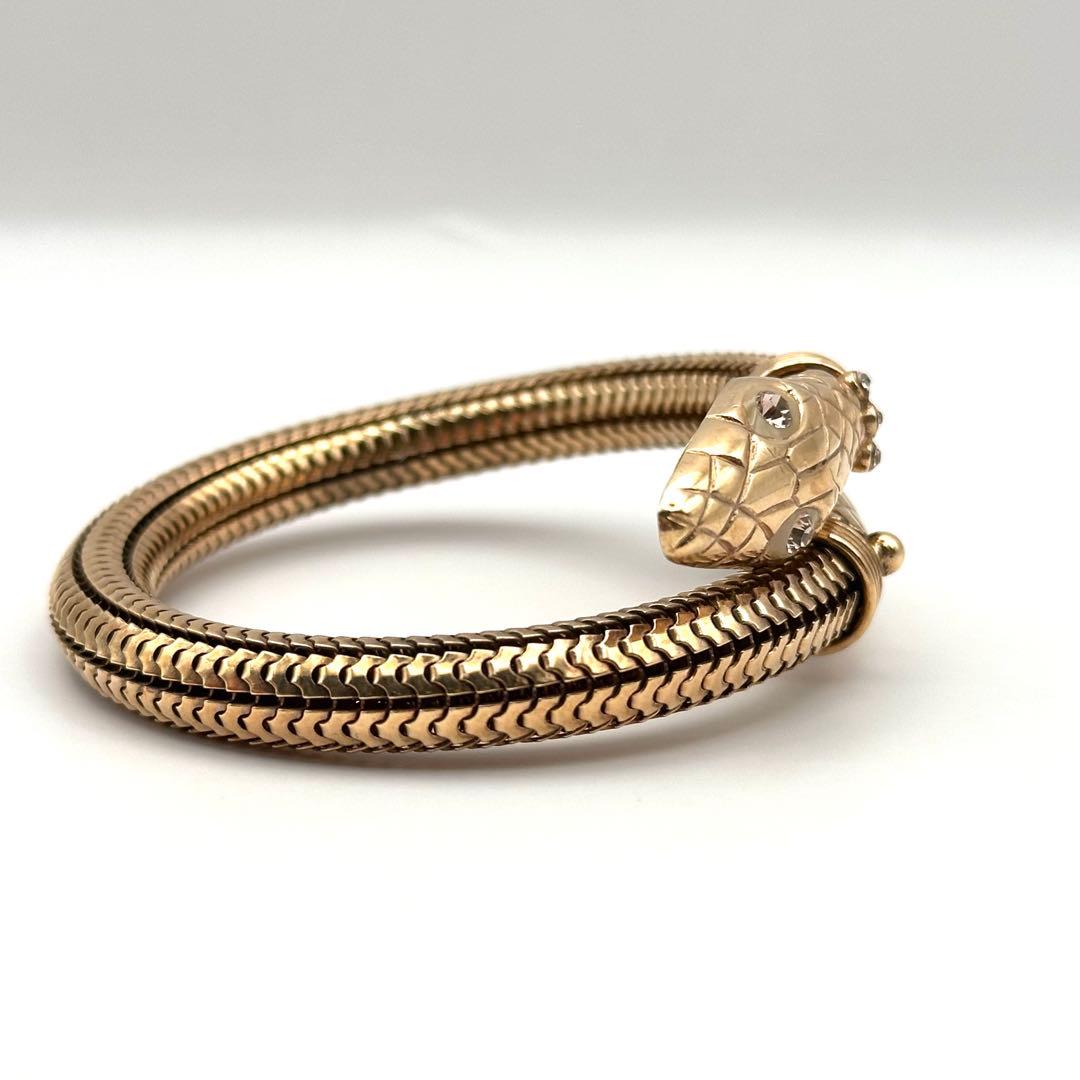 【希少】GAS BIJOUX ガスビジュー バングル スネーク 蛇 ゴールド