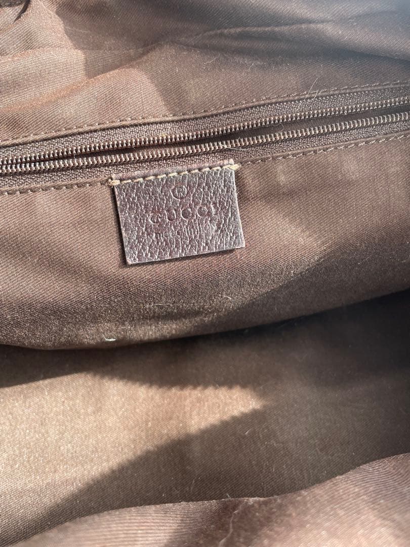 GUCCI オールドグッチ GGキャンバス ハンドバッグ シェリーライン