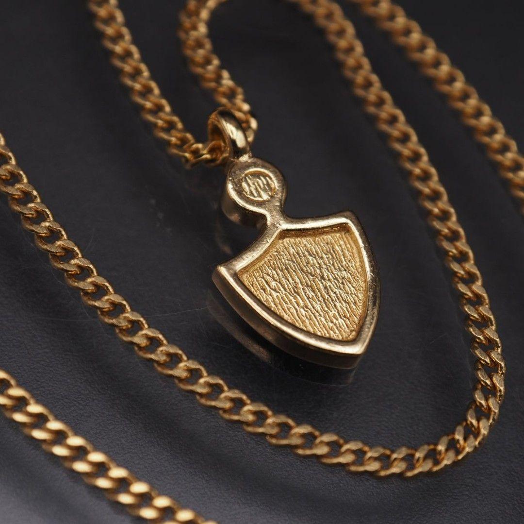 バーバリー Burberrys ペンダント ネックレス ラインストーン ゴールド