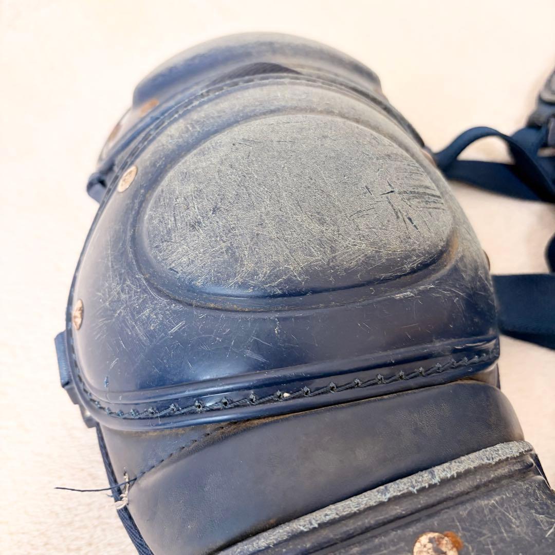 ミズノ ソフトボール キャッチャー防具一式 ネイビー 5点 レガース(軟式用)