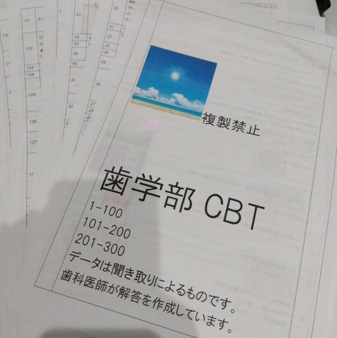 歯学部　CBT 1〜300 近年もの　再現問題　プール問題　歯科