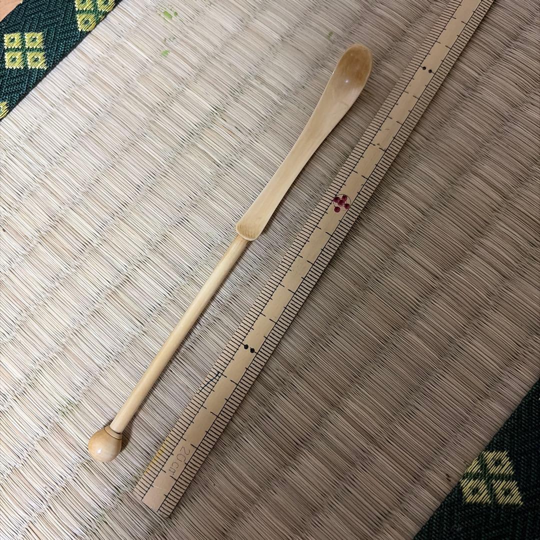 茶箱用　茶籠用　昔の芋茶杓 13.7センチ