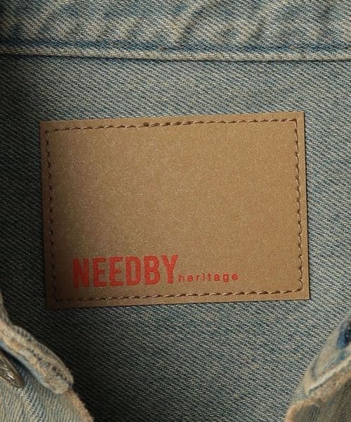 【さぽてん】NEEDBY heritage グレー デニムジャケット