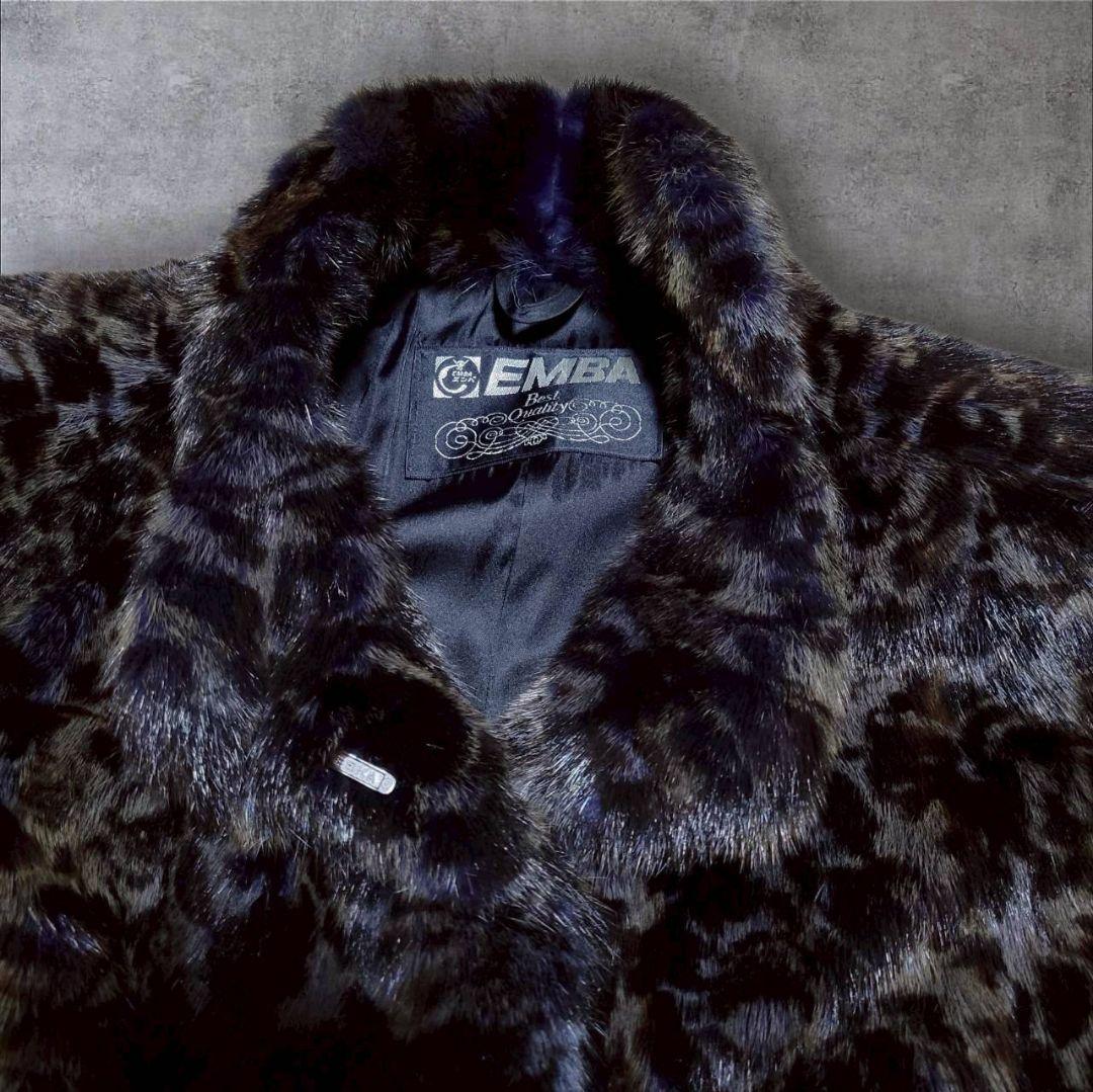 【希少】EMBA エンバ ファーコート ヴィーゼル アメジスト ドルマン