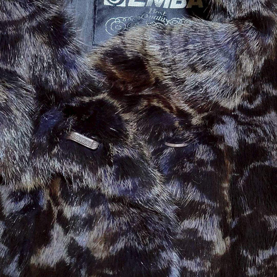 【希少】EMBA エンバ ファーコート ヴィーゼル アメジスト ドルマン