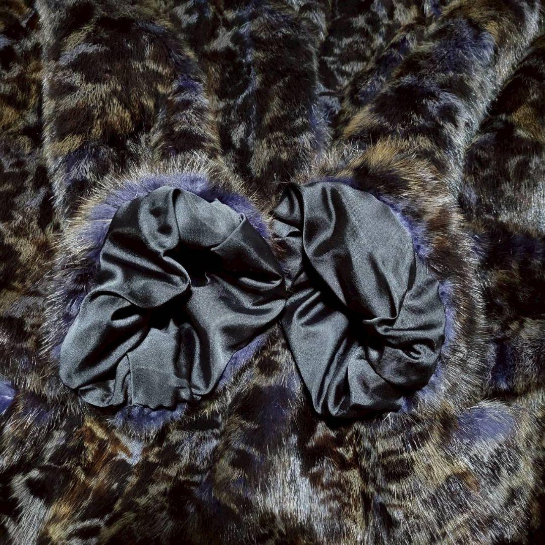 【希少】EMBA エンバ ファーコート ヴィーゼル アメジスト ドルマン