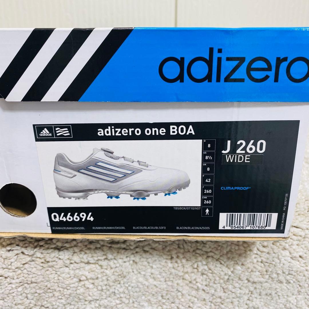未使用 adidas adizero one BOA ゴルフシューズ 26cm