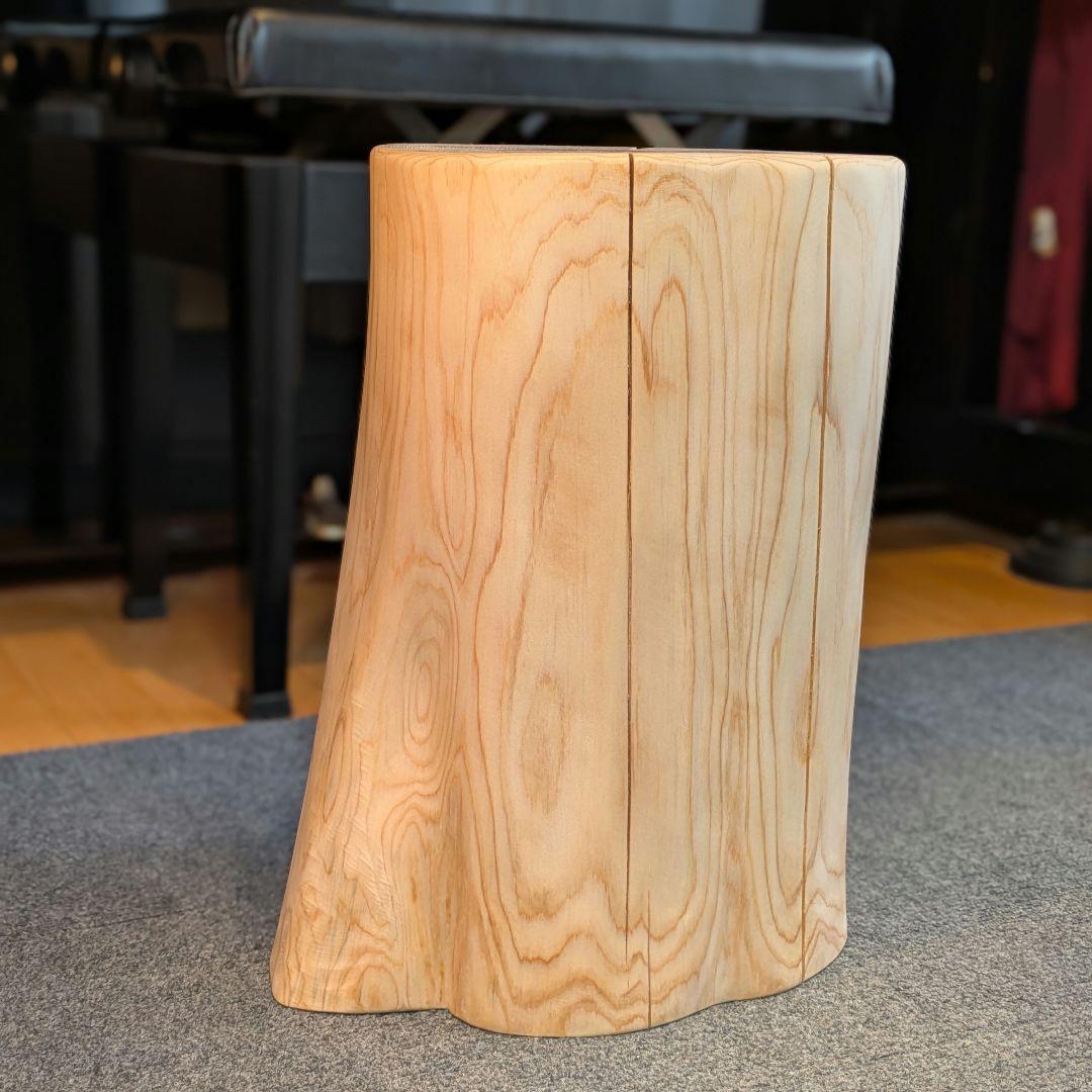 檜　切り株　丸太　椅子　スツール　 高さ約42.5cm