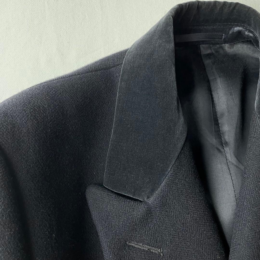 【80s HACKETT LONDON】肉厚ヘビーウェイトウール ダブル j98