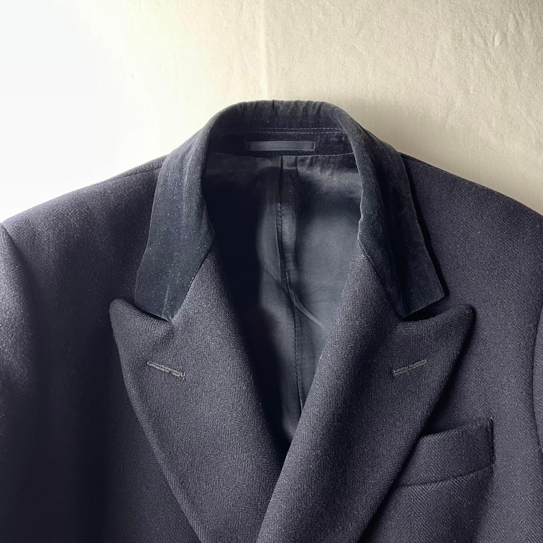 【80s HACKETT LONDON】肉厚ヘビーウェイトウール ダブル j98