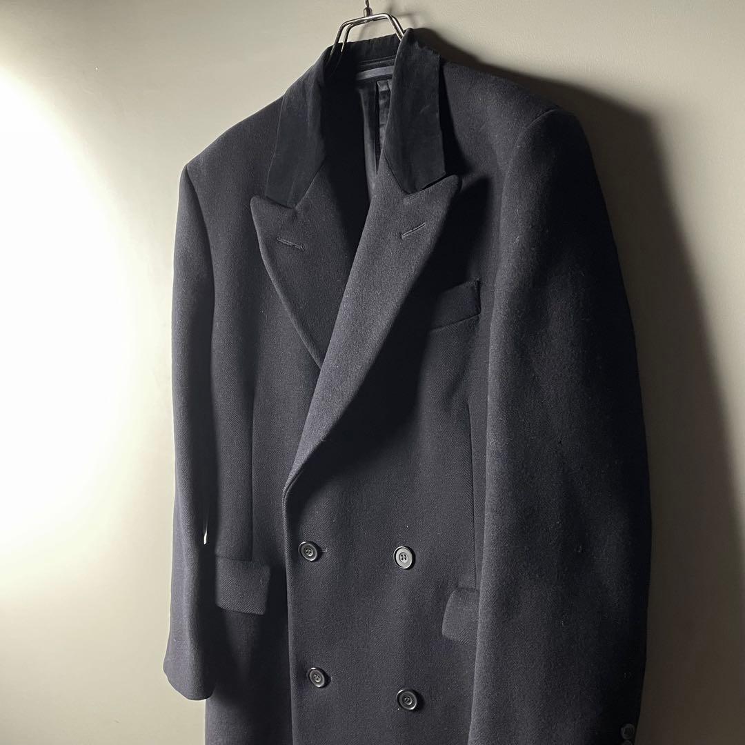 【80s HACKETT LONDON】肉厚ヘビーウェイトウール ダブル j98