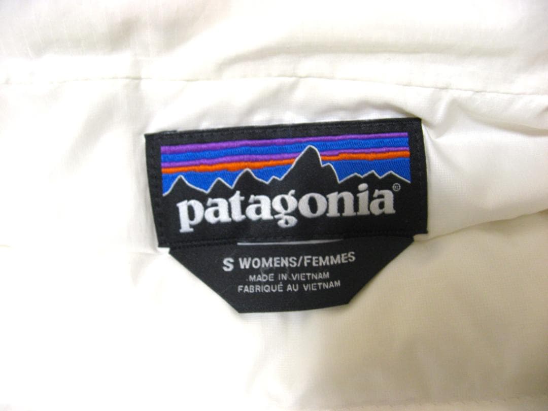 パタゴニア　ウィメンズ　ダウンベスト　Sサイズ　レディース　ホワイト系