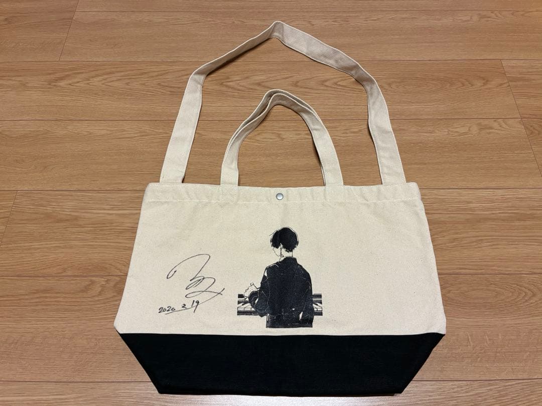 ふみくん✕ヴィレッジヴァンガード 2WAY トートバッグ キャンバス ピアノ