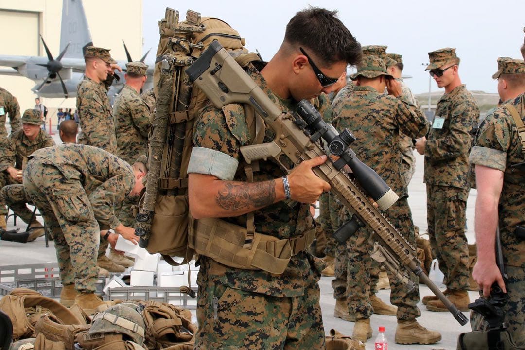 海兵隊　ホグサドル　スナイパー　三脚セット