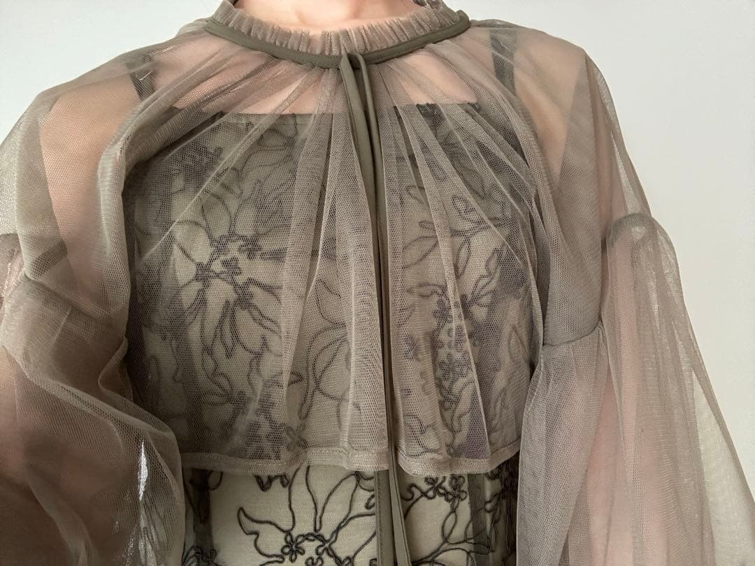 Lejaレジャ　マーメイドキャミワンピース　カーキ　Mサイズ