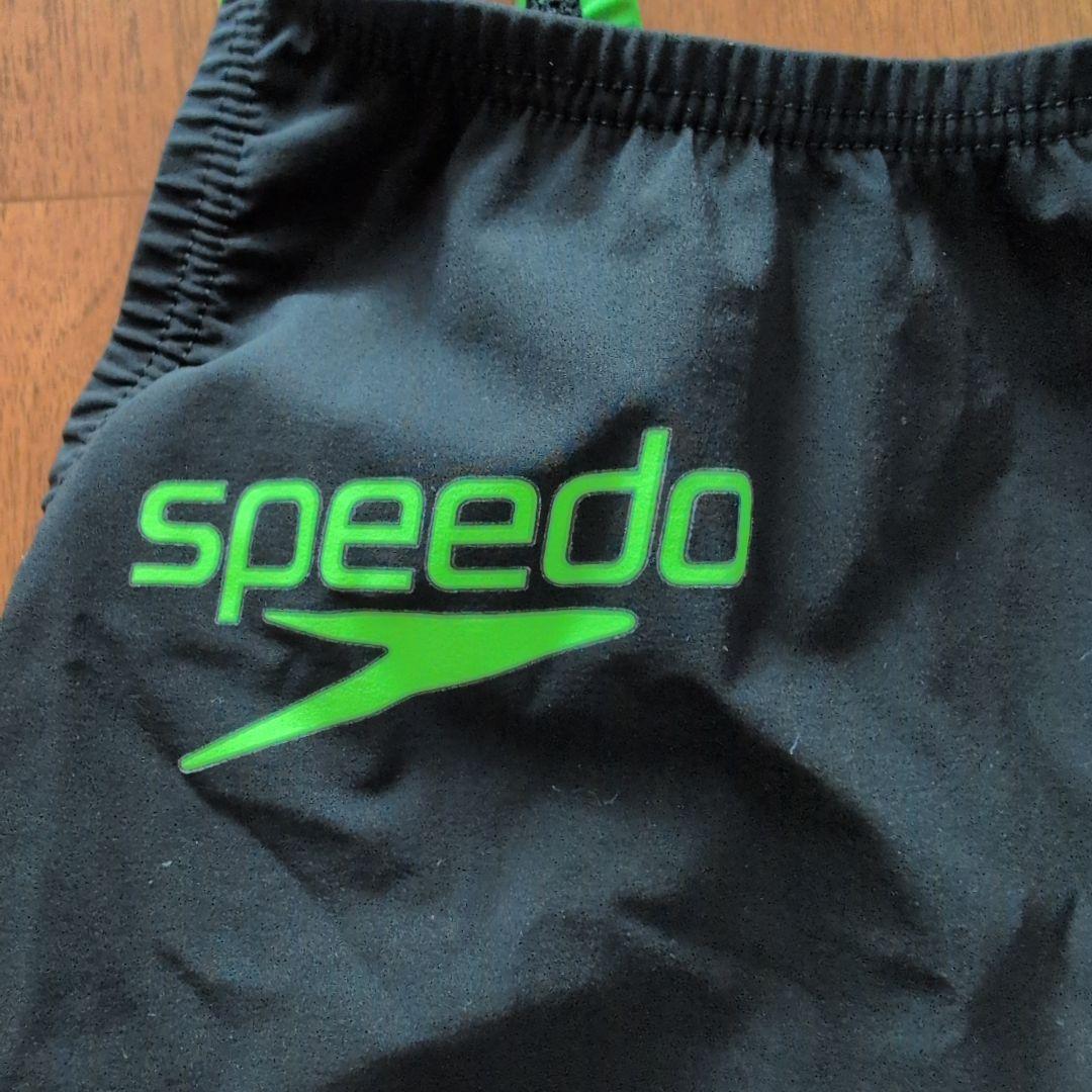 【高速水着】Speedo 競泳水着 S FINA　新品未使用　黒/緑