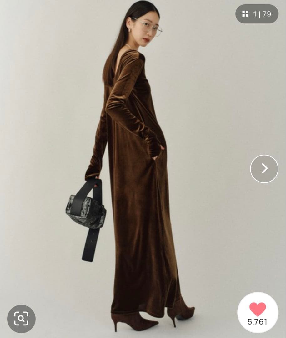 ☆美品☆yae 2way ロングワンピース　ブラウン