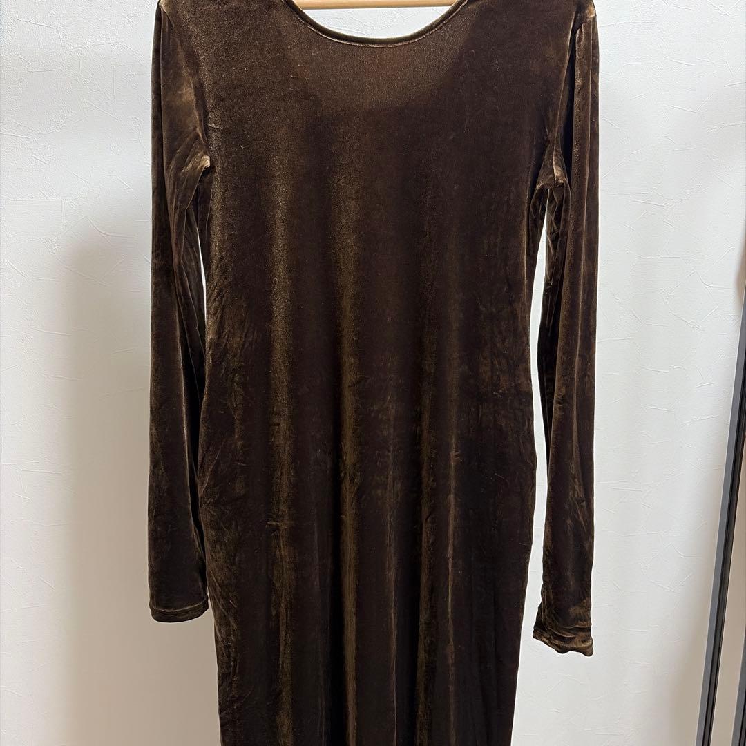 ☆美品☆yae 2way ロングワンピース　ブラウン