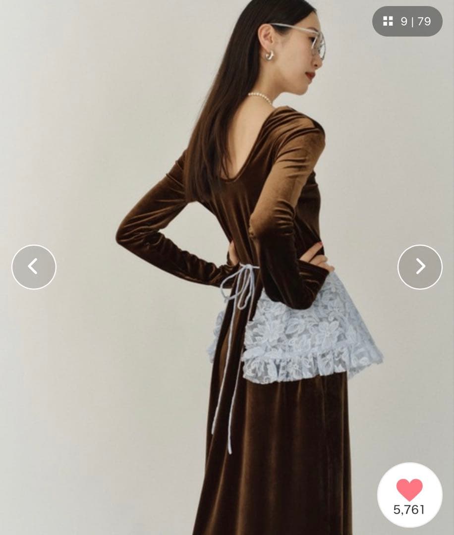 ☆美品☆yae 2way ロングワンピース　ブラウン