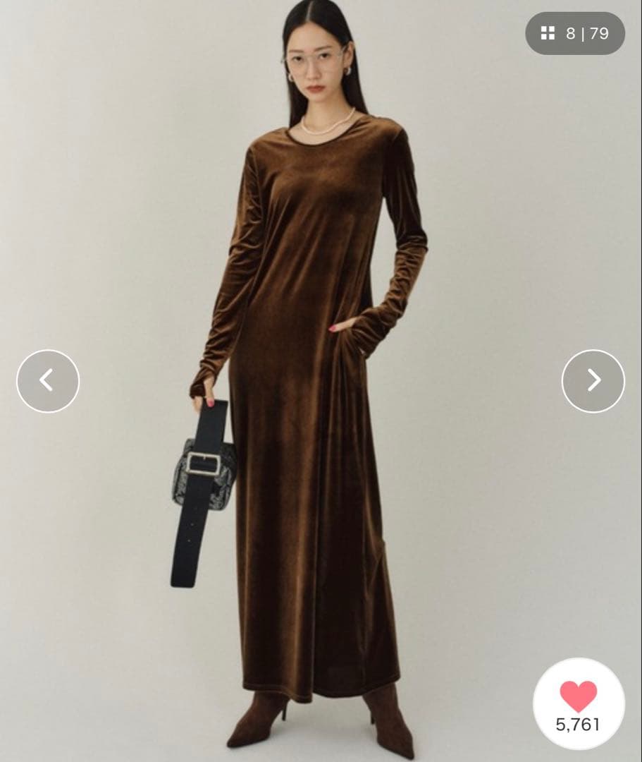 ☆美品☆yae 2way ロングワンピース　ブラウン