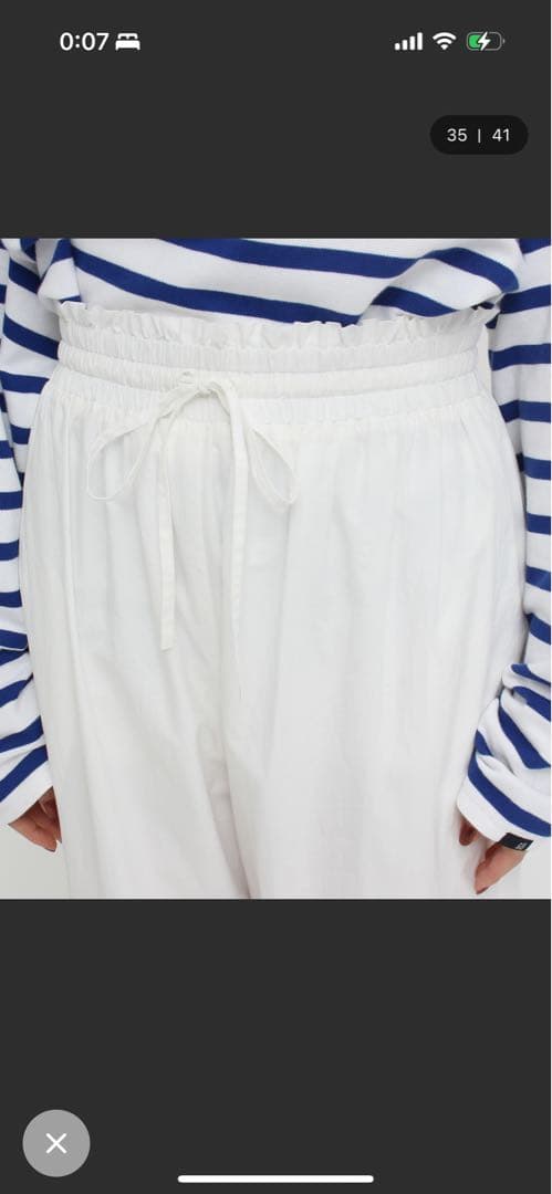 Dot&Stripes CHILDWOMANブロードレースピンタックフリルパンツ