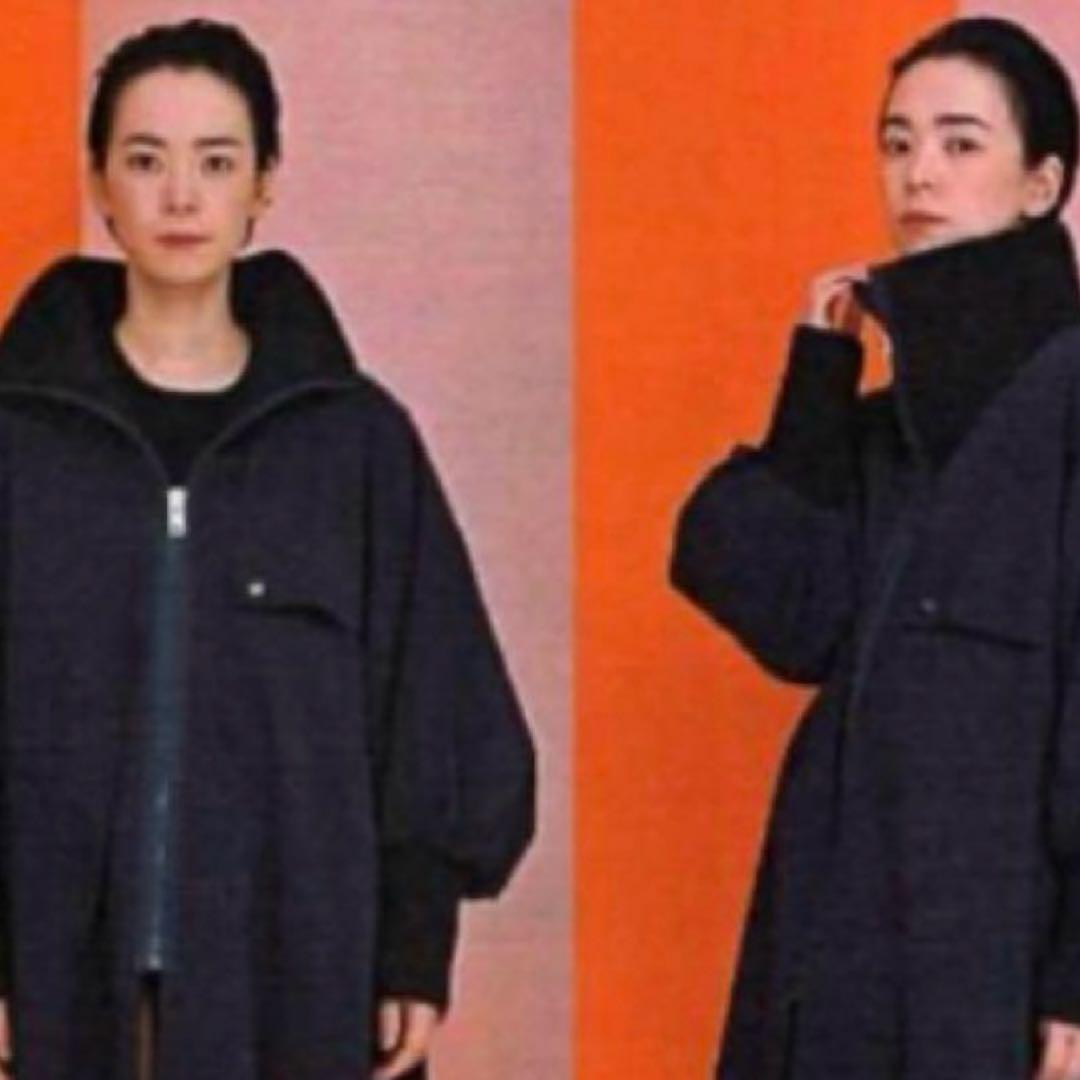 1% イチパーセント　シュウヘイオガワ　コート　ベージュ　新品　中綿　微光沢生地