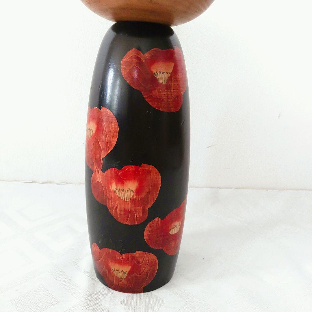 特大こけし42cm　内閣総理大臣受賞作家「渡辺正雄 寒椿B」