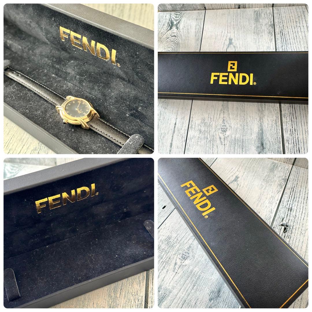 【電池交換済】FENDI フェンディ 腕時計 300L ブラック ラウンド