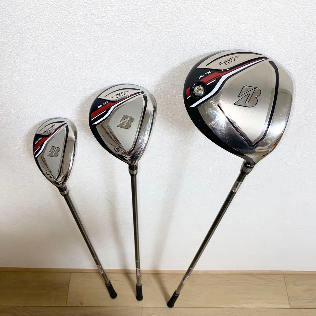 良品ブリヂストンBG-100メンズ用ゴルフクラブフルセット初心者キャディバッグ付