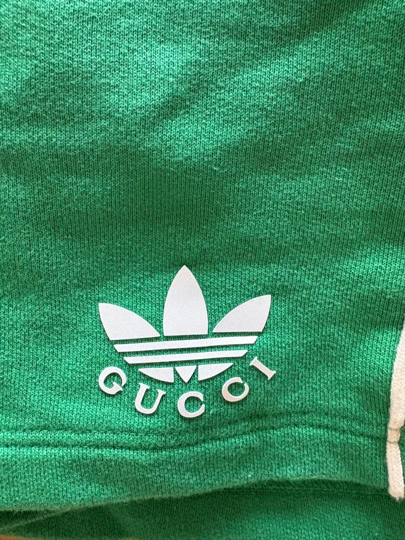 アディダス×グッチ　スウェットハーフパンツ　メンズ　L