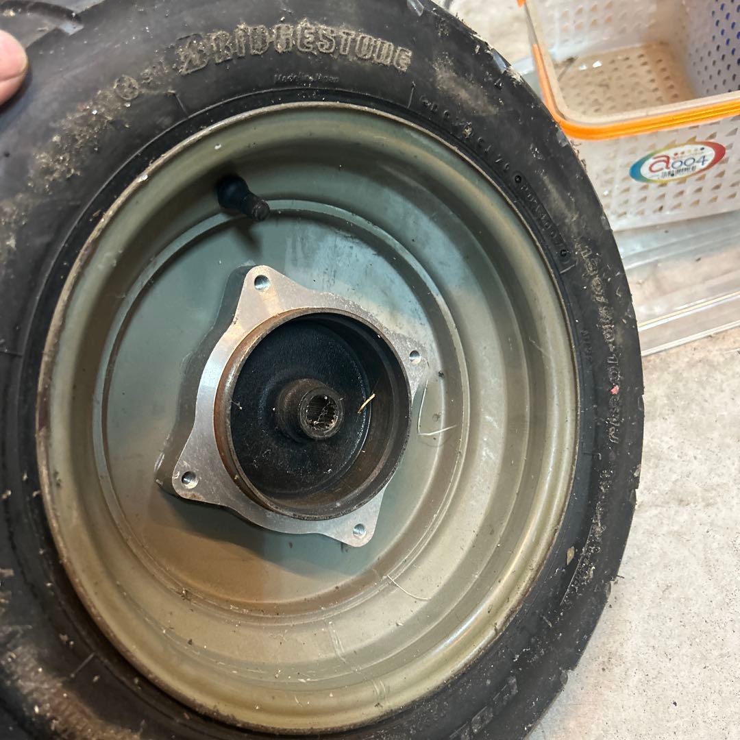 ズーマー、スクーピー、スマートディオよりリアルワイド鉄ホイルとハブのセット