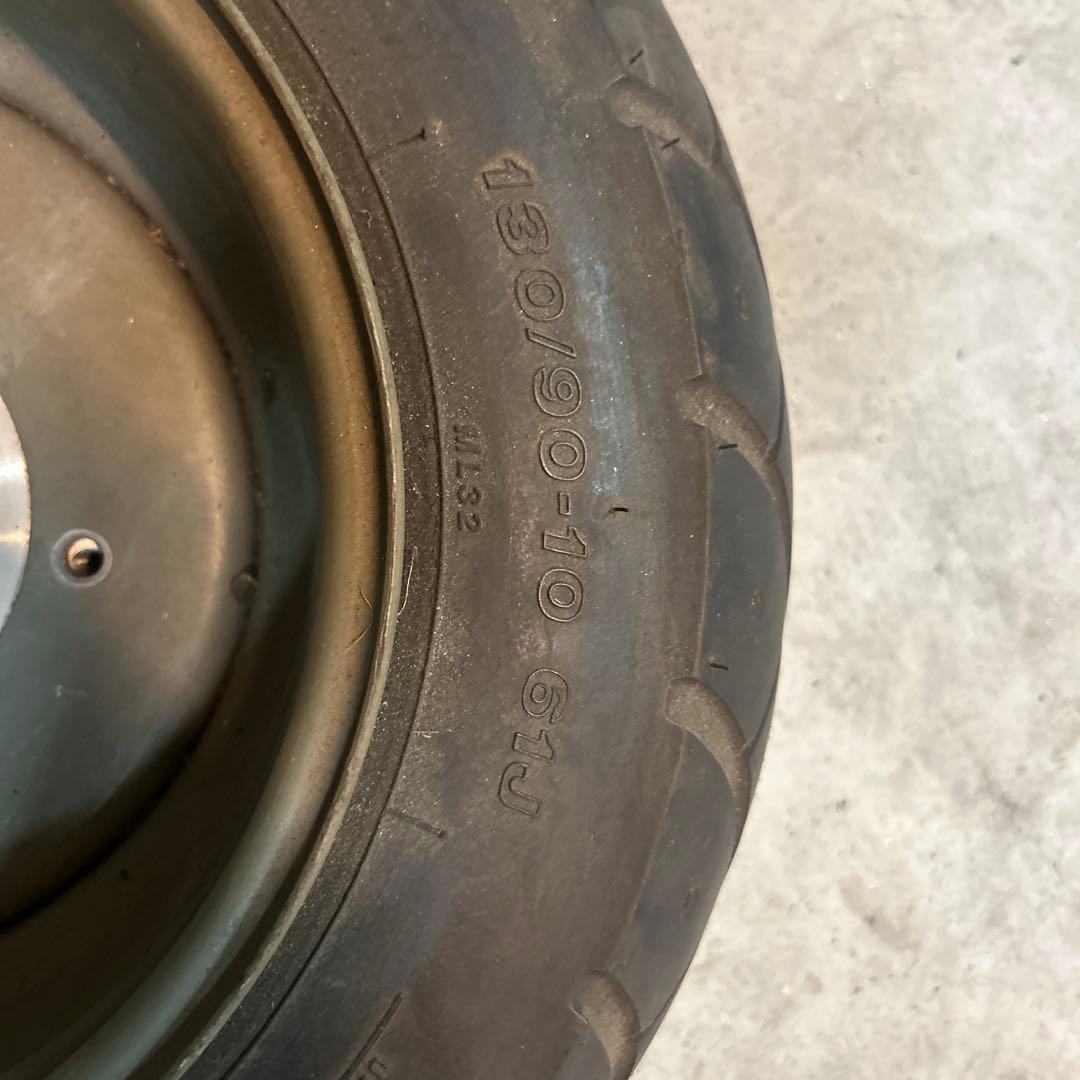 ズーマー、スクーピー、スマートディオよりリアルワイド鉄ホイルとハブのセット