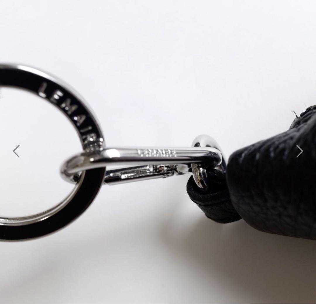 LEMAIRE MINI CROISSANT KEYRING ブラック