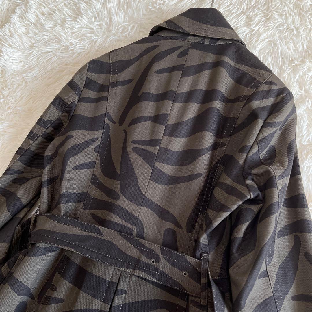 【極美品】 アクアスキュータム トレンチコート ゼブラ ライナー M カーキ