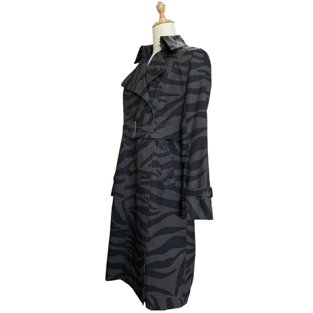 【極美品】 アクアスキュータム トレンチコート ゼブラ ライナー M カーキ