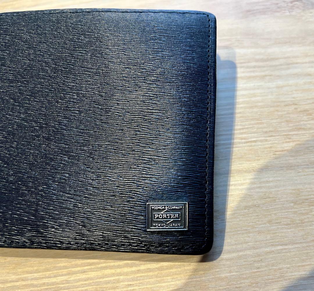 【1/末までの限定価格】PORTER ポーター カレント 折り財布 黒 美品！